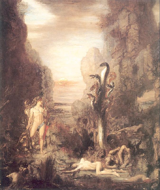 Gustave Moreau Hercules and the Lernaean Hydra France oil painting art